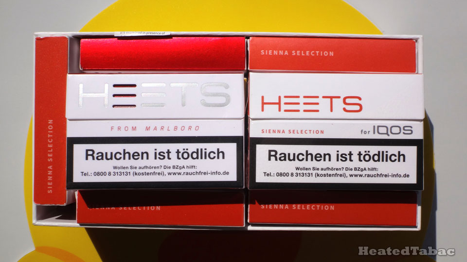 HEETS Sienna Selection vs HEETS Red Label Packing